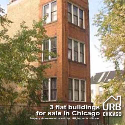 3 flat building for sale in Chicago